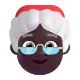 Mrs. Claus: dark skin tone Color