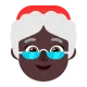 Mrs. Claus: dark skin tone Flat