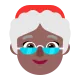 Mrs. Claus: medium-dark skin tone Flat