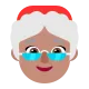Mrs. Claus: medium skin tone Flat