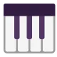 Musical Keyboard Flat