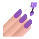 nail polish: medium-light skin tone Color