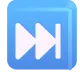 Black Right-Pointing Double Triangle with Vertical Bar Color