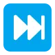 Black Right-Pointing Double Triangle with Vertical Bar Flat