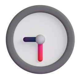 Clock Face Nine-Thirty 3D