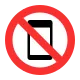 No Mobile Phones Flat