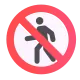 No Pedestrians Color