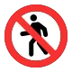 No Pedestrians Flat