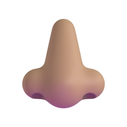 nose: medium skin tone 3D