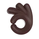 OK hand: dark skin tone Color