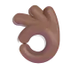 OK hand: medium-dark skin tone Color