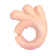 OK hand: medium-light skin tone Color