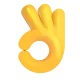 OK Hand Sign Color