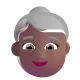 old woman: medium-dark skin tone Color
