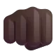 oncoming fist: dark skin tone Color
