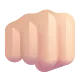 oncoming fist: light skin tone Color