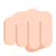 oncoming fist: medium-light skin tone Flat