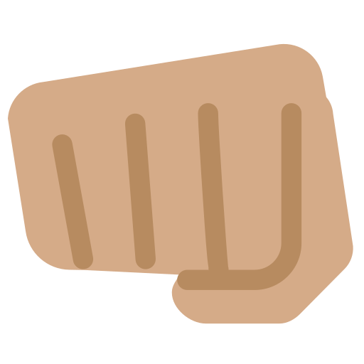 oncoming fist: medium skin tone