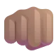 oncoming fist: medium skin tone Color