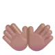 open hands: medium skin tone Color