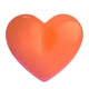 Orange Heart Color