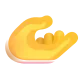 Palm Up Hand Color