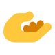 Palm Up Hand Flat