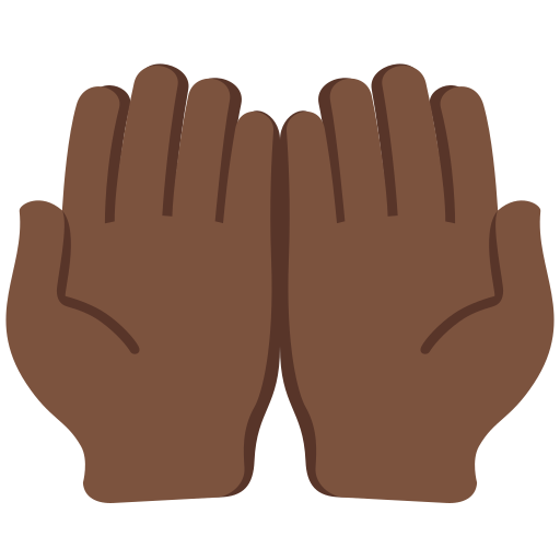 Palms Up Together Dark Skin Tone Discord Emoji