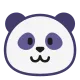 Panda Face Flat