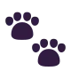 Paw Prints Flat