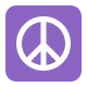 Peace Symbol Flat