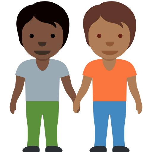 People Holding Hands Dark Skin Tone Medium Dark Skin Tone