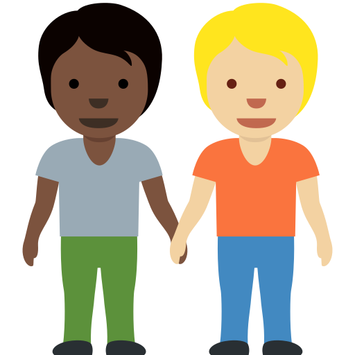 People Holding Hands Dark Skin Tone Medium Light Skin Tone