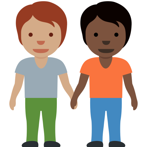 People Holding Hands Medium Skin Tone Dark Skin Tone