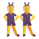 Women with Bunny Ears Color