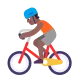 person biking: medium-dark skin tone Flat