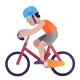 person biking: medium-light skin tone Color