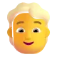 Person with Blond Hair Color