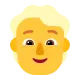 Person with Blond Hair Flat