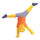 Person Doing Cartwheel Color
