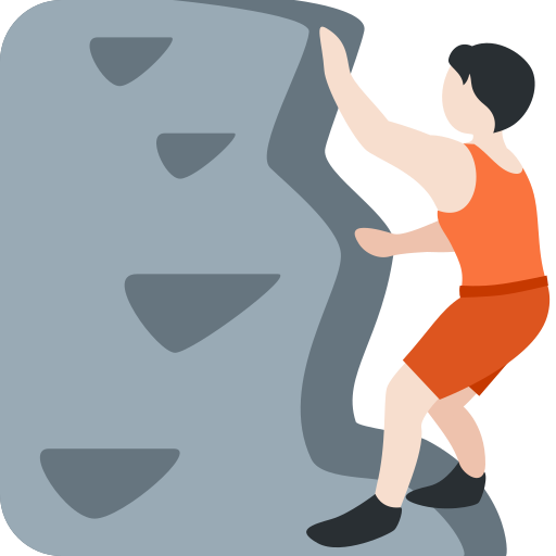 Person Climbing Light Skin Tone