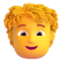 Person: Curly Hair 3D