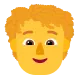 Person: Curly Hair Flat