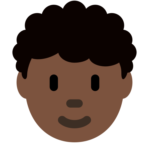 Person Dark Skin Tone Curly Hair