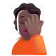 person facepalming: medium-dark skin tone Color