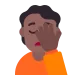 person facepalming: medium-dark skin tone Flat