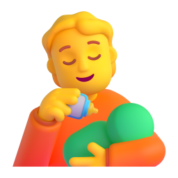 Person Feeding Baby 3D
