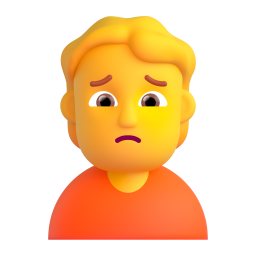 Person Frowning 3D