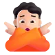 person gesturing NO: light skin tone Color