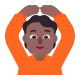person gesturing OK: medium-dark skin tone Flat